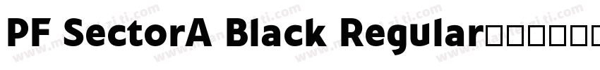 PF SectorA Black Regular字体转换